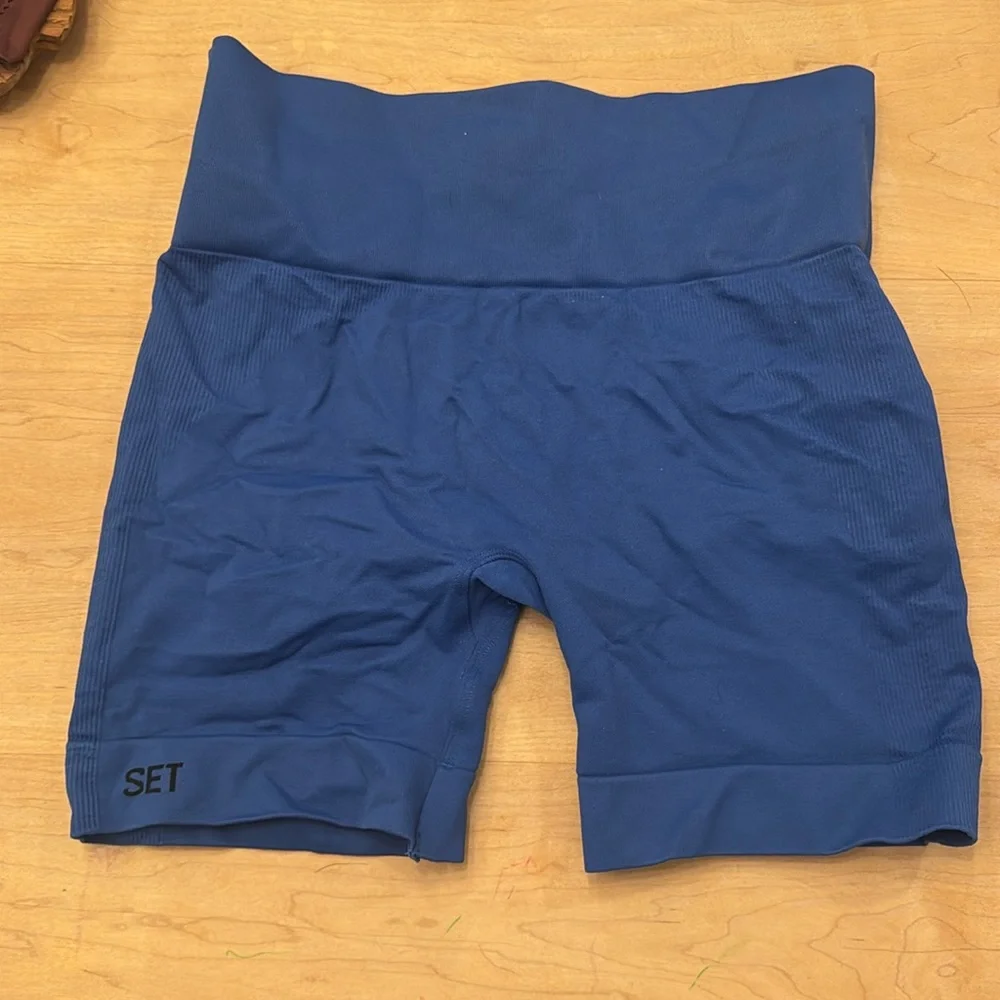 SET Active Navy Blue Bike Shorts